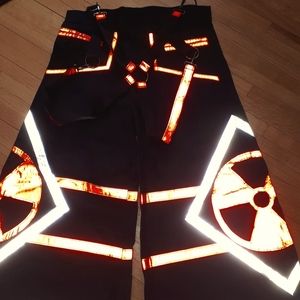 Custom Cybergoth Bondage Reflective Pants